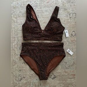 Leopard Print Bikini Set